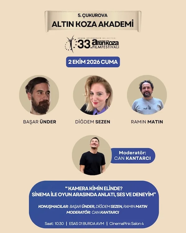 Çukurova Altın Koza Akademi Beşinci Yılında Genç Sinemacılarla Buluşuyor