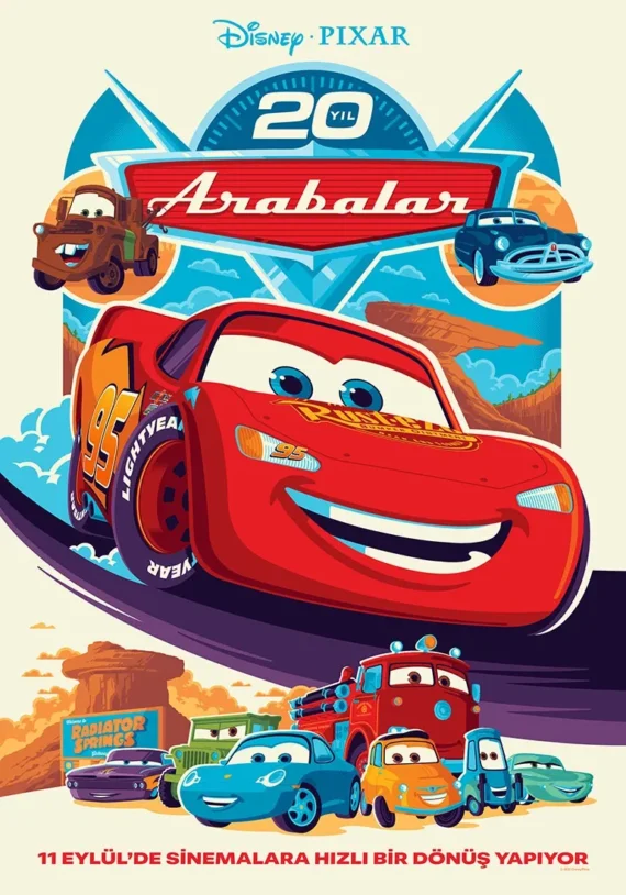 Pixar Animasyonu 'Arabalar', 20. Yılında Yeniden Sinemalarda