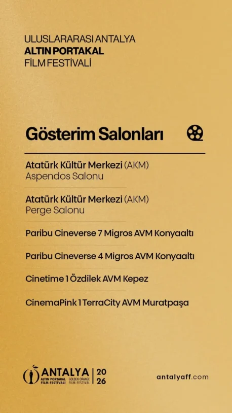63. Antalya Altın Portakal Film Festivali Biletleri Satışa Çıkıyor